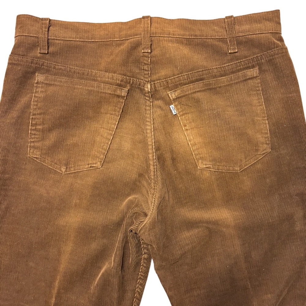 Vintage‎ Levis 515 Corduroy Pants Brown Made in USA Mens 36x32 White Tab